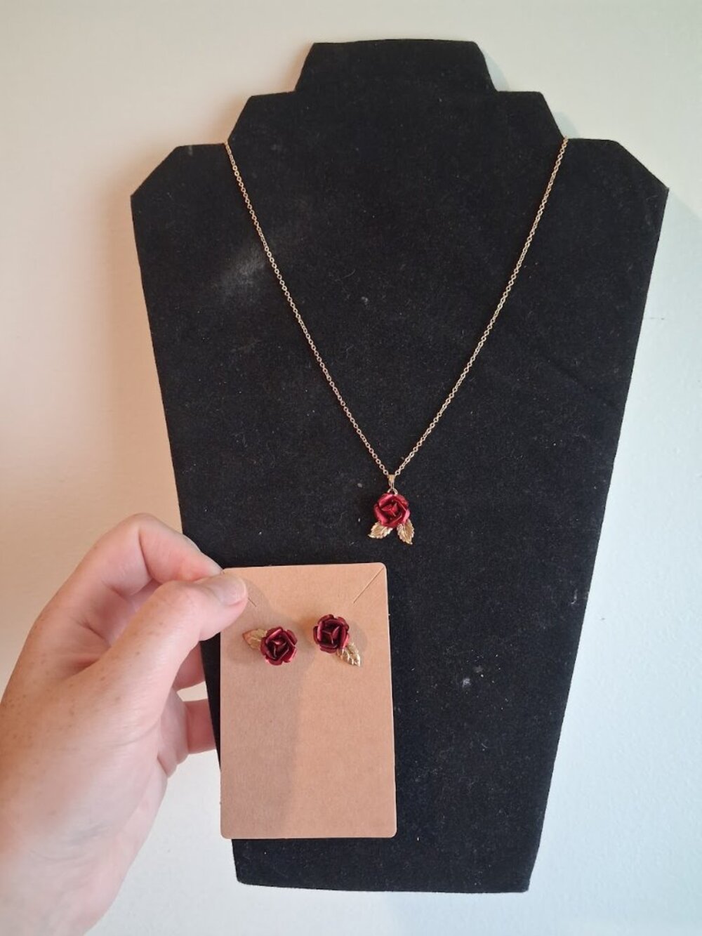 Rose jewelry set